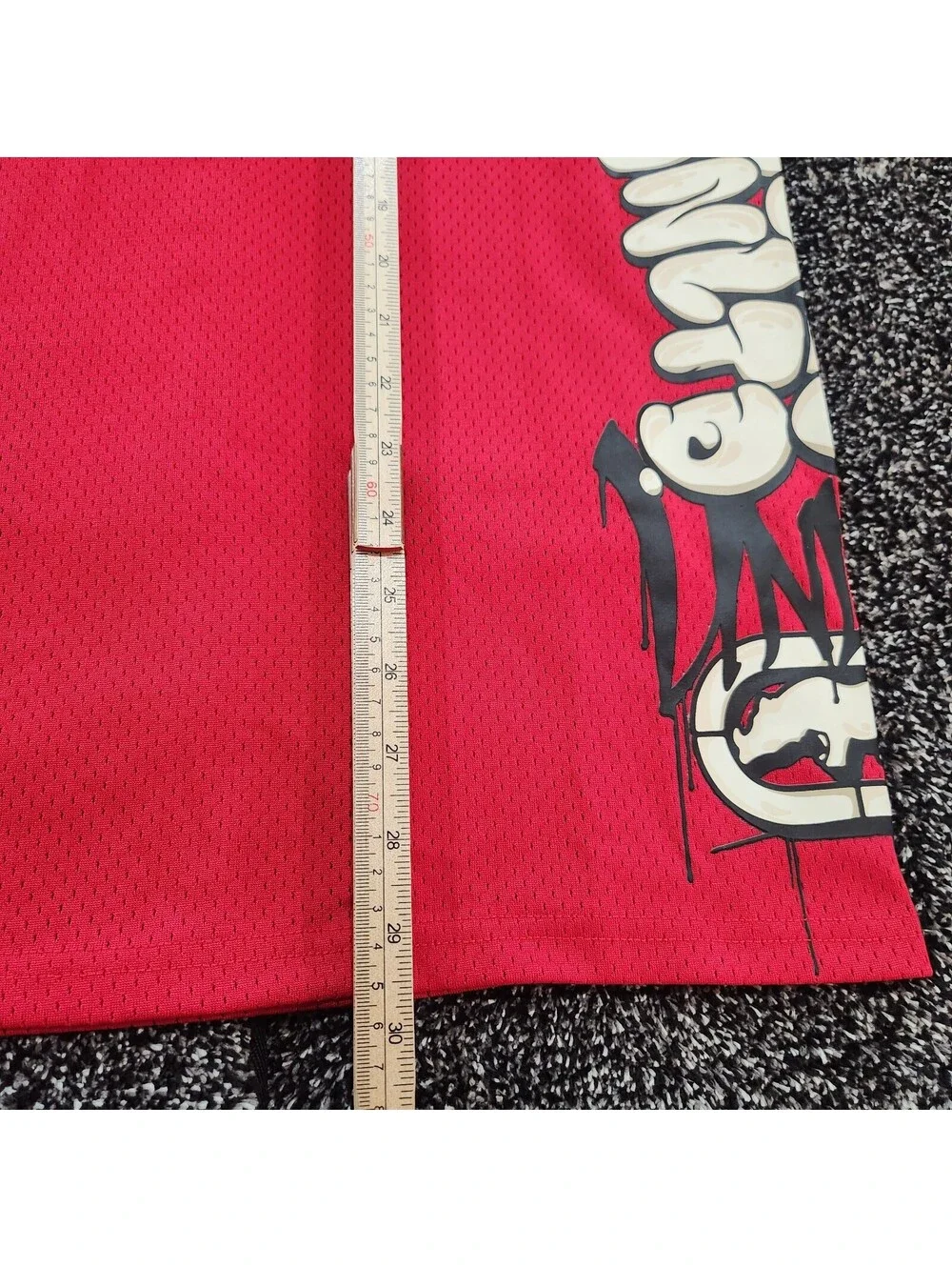 ECKO UNLTD Mesh Jersey T Shirt Mens Medium Red Streetwear Graphic Rhino Y2K NWT